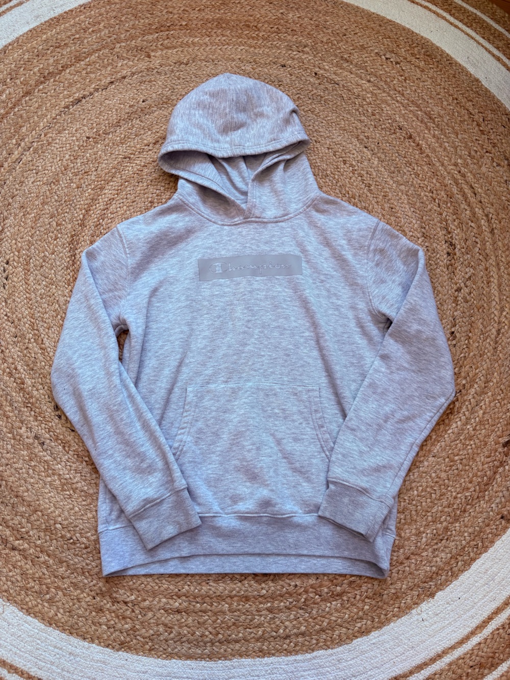 Champion Kids Light Gray Hoodie Sweatshirt